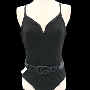 Black Chain-Link Women's Belt